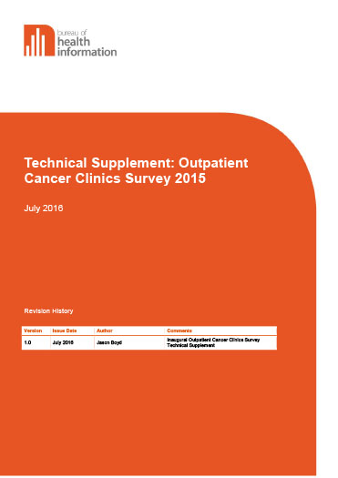 Report cover Technical supplement, 2015